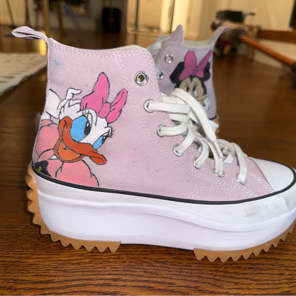 Converse Pink Run Star Hike Disney Custom Size women’s 8